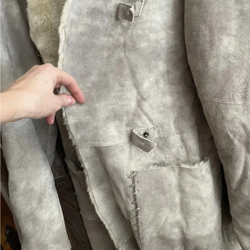 Newport News Genuine Leather Suede Coat with Acryllic lining XL - Picture 3 of 9